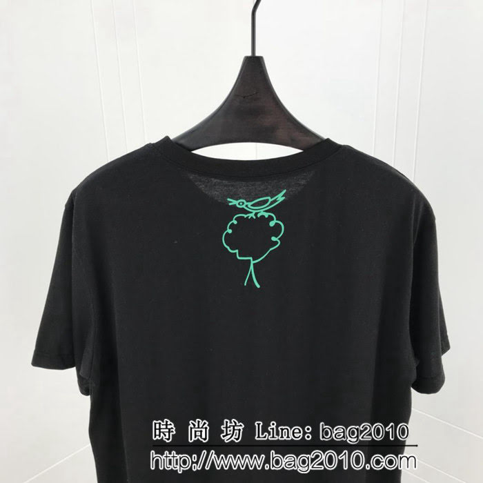 BURBERRY巴寶莉 19早春新款 老佛爺限定款 塗鴉印花短袖T-shirt 數碼印花刺繡 男女同款 ydi2525